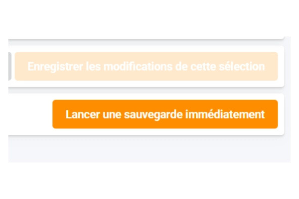 sauvegarde de serveur - étape 3